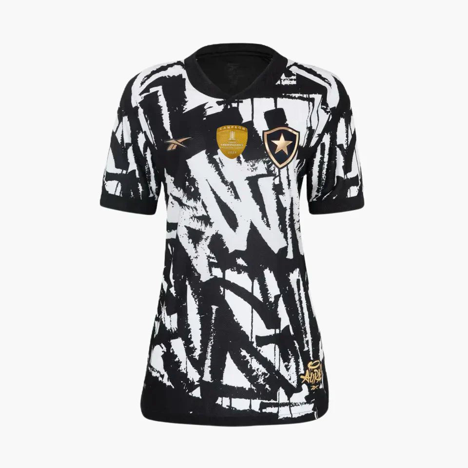 Camisa Feminina Reebok Botafogo 2025/26 IV - Patch Campeao Libertadores - FutStore